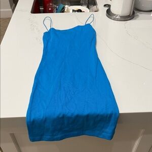 Zara Vibrant Blue Casual Top